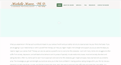Desktop Screenshot of michellemoorephd.com